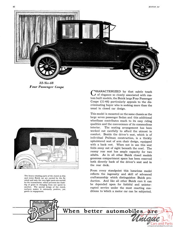 1922 Buick Prestige Brochure Page 12